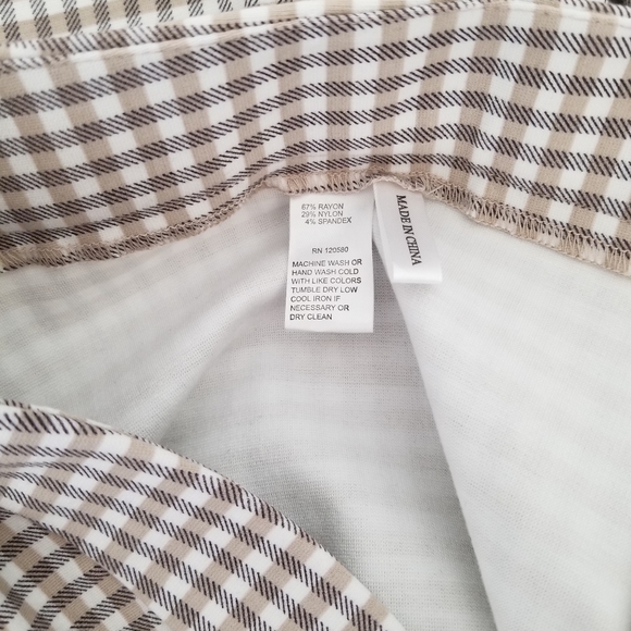 Amanda+Chelsea gingham ponte pants - Picture 9 of 10